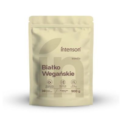 Intenson Białko Wegańskie wanilia, 900 g KRÓTKA DATA 30.09.2026