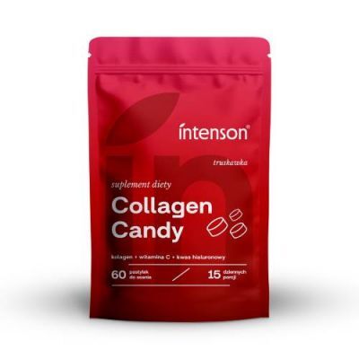 Intenson Collagen Candy truskawka, 60 past. do ssania