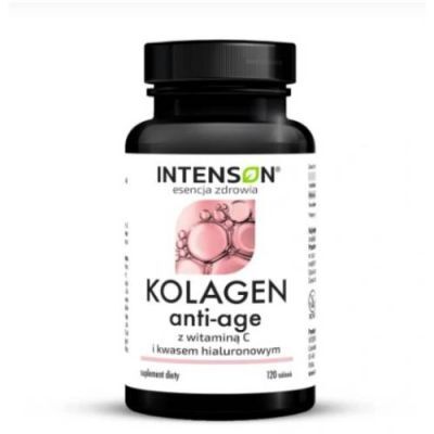 INTENSON Kolagen ANTI-AGE + hialuron + witamina C - 500mg, 120tabl.