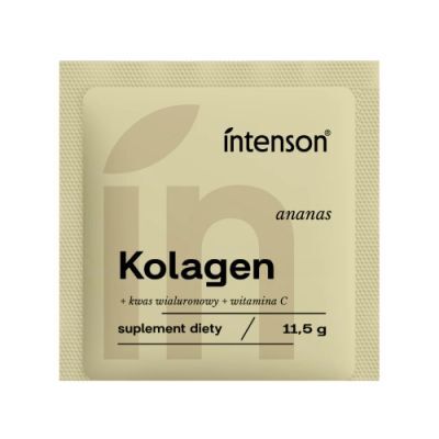 Intenson Kolagen + witamina C + kwas hialuronowy smak ananasowy, 11,5 g