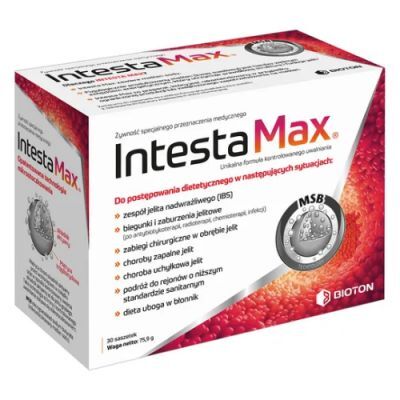 INTESTA MAX 30 saszetek na zespół jelita nadwrażliwego IBS