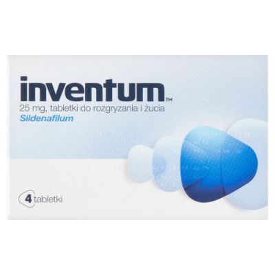 Inventum 25 mg, 4 tabletki do rozgryzania i żucia