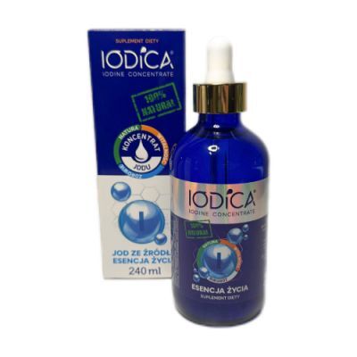 Iodica Naturalny koncentrat jodu w szklanej butelce, 240 ml