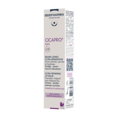 Isispharma Cicapro Lips Ultra-regenerujący balsam do ust, 15 ml