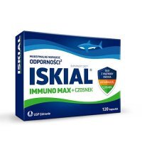 Iskial Immuno Max + czosnek z olejem z wątroby rekina i witaminą D, 120 kaps.