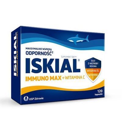 Iskial Immuno Max + witamina C, 120 kaps. KRÓTKA DATA 01.01.2025