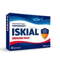 Iskial Immuno Max z olejem z wątroby rekina i witaminą D, 120 kaps.