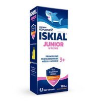 Iskial Junior w płynie z olejem z wątroby rekina, witaminą D i DHA, 100 ml