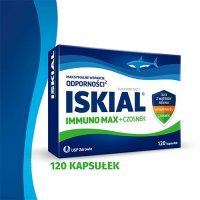 ISKIAL MAX + CZOSNEK Olej z wątroby rekina 120 kapsułek