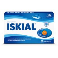 Iskial z olejem z wątroby rekina i witaminą D, 120 kaps.