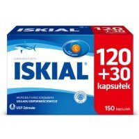 Iskial z olejem z wątroby rekina i witaminą D, 150 kaps.