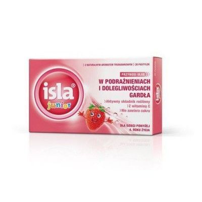 Isla Junior 0,08g - 20 pastylek do ssania KRÓTKA DATA  28.02.2026