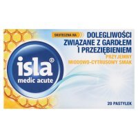 ISLA-MEDIC ACUTE miodowo-cytrusowe 20 pastylek do ssania