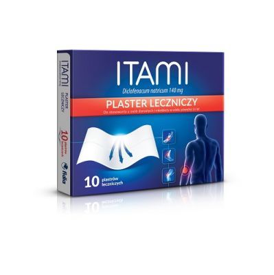 ITAMI 140 mg plaster leczniczy 10 plastrów na ból, urazy