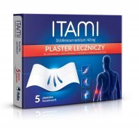 ITAMI 140 mg plaster leczniczy  5 plastrów na ból, urazy