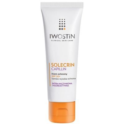 IWOSTIN SOLECRIN CAPILIN krem ochronny SPF50+ do skóry naczynkowej i nadreaktywnej 50 ml