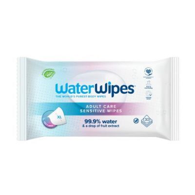 JACK N'JILL WaterWipes Adult Care Chusteczki nwilżane wodne 20x30 cm 30 sztuk