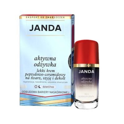 JANDA Aktywna odżywka Lekki krem peptydowo-ceramidowy, 30 ml