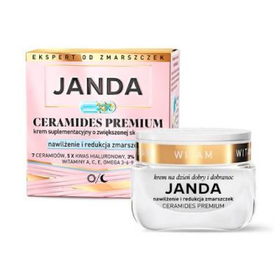 JANDA Ceramides Premium Krem suplementacyjny nawilżenie i redukcja zmarszczek, 50 ml