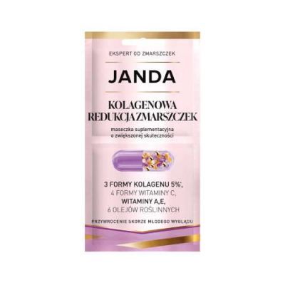 JANDA Kolagenowa Redukcja Zmarszczek Maseczka suplementacyjna, 2x4ml