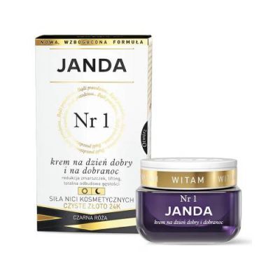 JANDA Krem Nr 1 z Czystym Złotem na dzień dobry i na dobranoc, 50 ml