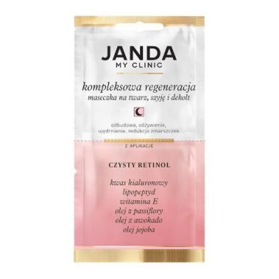 JANDA My Clinic Kompleksowa regeneracja Maseczka na twarz, szyję i dekolt, Czysty Retinol, 8ml