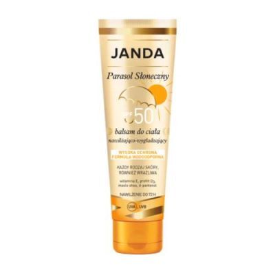 Janda Parasol Słoneczny Nawilżająco-wygładzający balsam do ciała SPF50, 150 ml