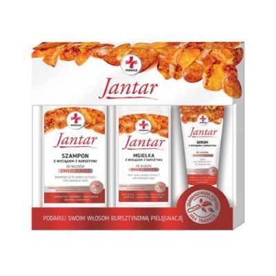 JANTAR MEDICA Zestaw Szampon do włosów 330ml + Mgiełka 200 ml + serum 30 ml