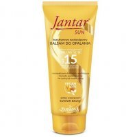 JANTAR SUN Bursztynowy wodoodporny balsam do opalania SPF 15 200 ml +JANTAR szampon lub maska GRATIS