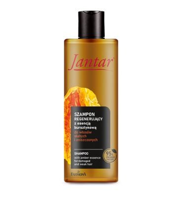 JANTAR szampon z wyciągiem z bursztynu i kompleksem witamin do włosów zniszczonych i osłabionych 330