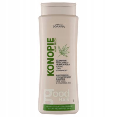 JOANNA Konopie Szampon nawilżająco-wzmacniający do włosów delikatnych, 400ml