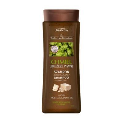 JOANNA Tradycyjna Receptura Chmiel Drożdże piwne Szampon normalizujący do włosów przetłuszczających się, 300ml
