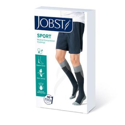 JOBST SPORT Podkolanówki uciskowe CCL2 róż/szary rozmiar L, ZP KRÓTKA DATA 31.12.2025