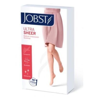 JOBST ULTRASHEER Podkolanówki uciskowe krótkie CCL2 czarny, rozmiar 6 ZP KRÓTKA DATA 31.12.2024