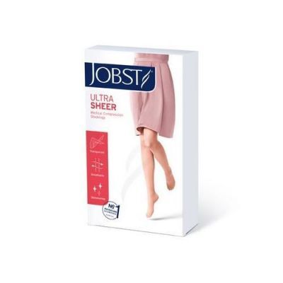 JOBST ULTRASHEER Podkolanówki uciskowe regular CCL1 czarne, rozmiar 4 ZP KRÓTKA DATA 31.12.2024