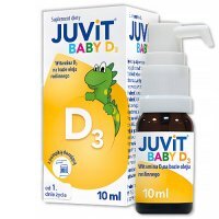 JUVIT BABY D3 krople 10 ml, na niedobory witaminy D3
