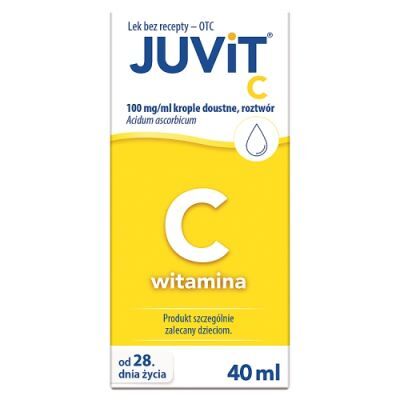 JUVIT C krople 40 ml, niedobór witaminy C