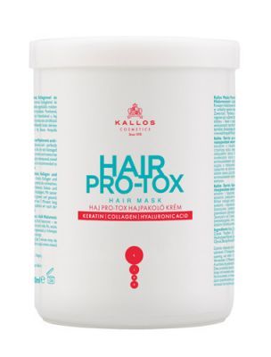 KALLOS KJMN HAIR PRO-TOX Maska do włosów z keratyną, kolagenem i kwasem hialuronowym 1000 ml