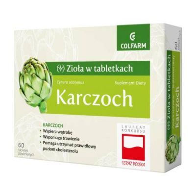 KARCZOCH 60 tabletek COLFARM wątroba, trawienie, cholesterol