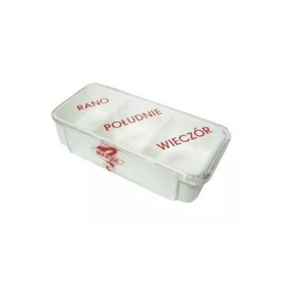 Kasetka na leki, dzienna, prostokątna, 1 szt.