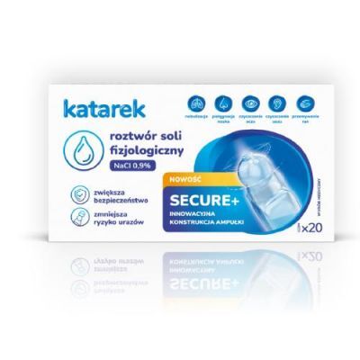 KATAREK Ampułki Secure+ roztwór soli fizjologicznej, 20x5ml