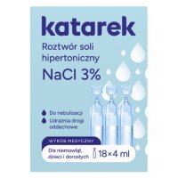 Katarek Roztwór soli hipertoniczny NaCl 3%, 18 x 4 ml