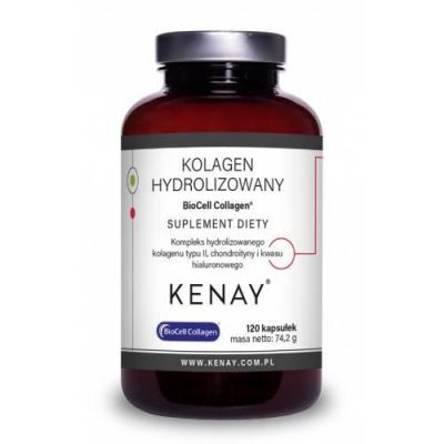 Kenay BioCell Collagen Kolagen hydrolizowany Typu II, 120 kaps.