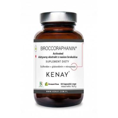 Kenay Broccoraphanin Activated aktywny ekstrakt z nasion brokułów, 60 kaps.