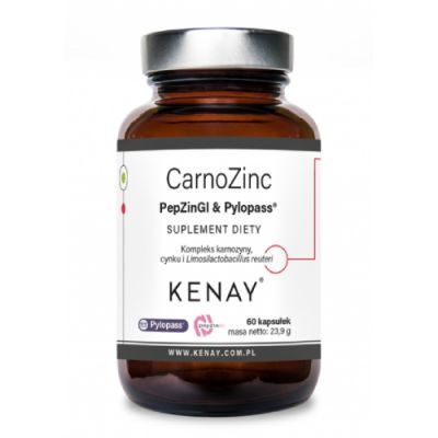 Kenay CarnoZinc PepZinGI & Pylopass, 60 kaps.