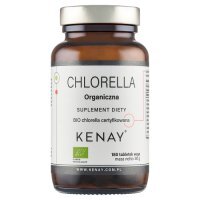 KENAY Chlorella organiczna 500 mg 180 tabletek