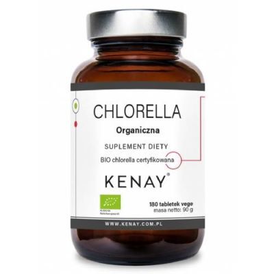 KENAY Chlorella organiczna 500 mg 180 tabletek