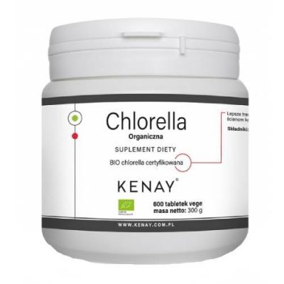 KENAY Chlorella Organiczna, 600 tabl.