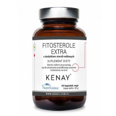 Kenay Fitosterole Extra z dodatkiem steroli roślinnych, 60 kaps.