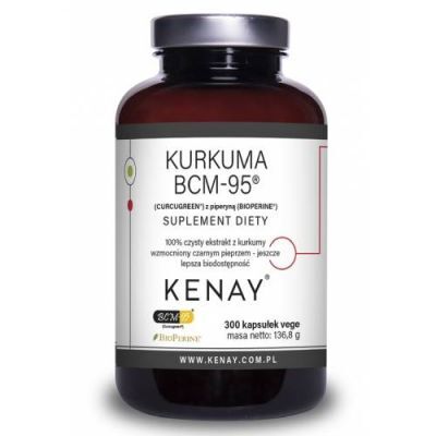 KENAY Kurkuma BCM-95 z piperyną 300 kapsułek